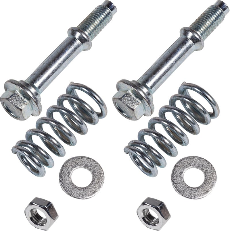 BEONEO -675-221 M10x1.25X75CM Exhaust Manifold Bolt Nut and Spring Repair Kit 2set for Exhaust Bolt and Spring Hardware Kit ‎36454; 4978; 4979;206068H30A;90501A0006; 90501A0031 White Antirust. - Image 1